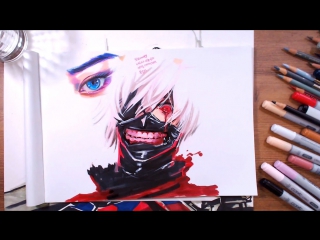 Tokyo ghoul ken kaneki speed drawing drawholic