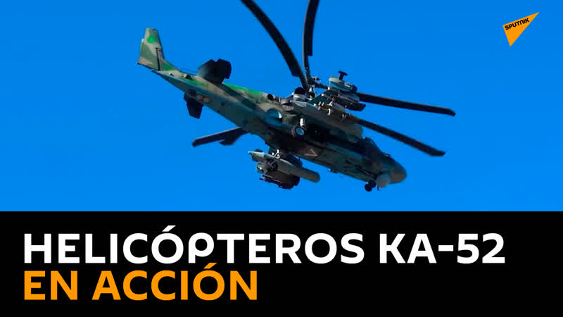 Helicópteros rusos ka 52 en acción