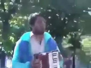 The sound of the accordion scrunching up as it falls is hilarious