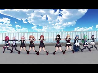 【mmd艦これ】白露型で「有頂天ビバーチェ」