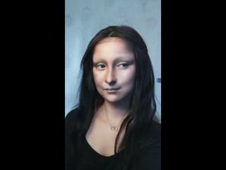Imitation makeup mona lisa