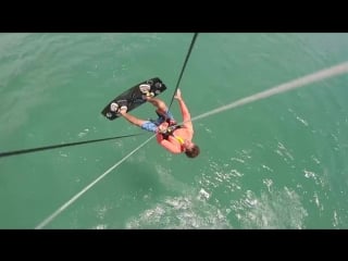 Summer fun kitesurfing with damien leroy