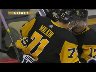 Evgeni malkin springs jake guentzel for slick breakaway goal