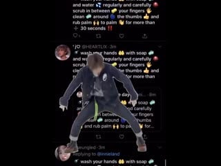 Wash your hands with soap and water regularly and carefully scrub in between your fingers clean around the thumbs and rub palm t