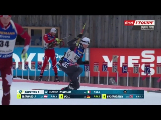 Столкновени доминика виндиша и матвея елисеева спринт 13 01 2017