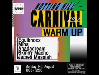 Notting hill carnival warm up equiknoxx, mina & more