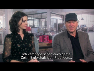 Man lernt nie aus interview mit anne hathaway und robert de niro