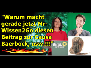 „warum macht jetzt gerade mrwissen2go genau diesen beitrag, usw !!!“