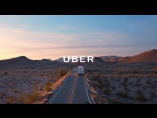 Self driving truck and truck driver connect with uber freight