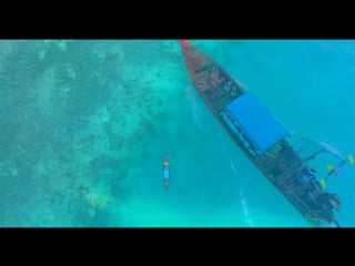 Thailand phi phi and phuket drone dji phantom 4 boats and model 4k video