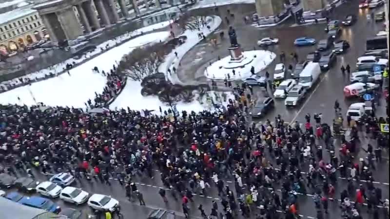Митинг с крыши 23 санкт петербург питер новости навальный путин народ