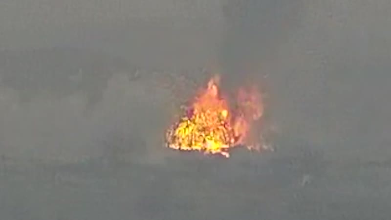 Հակառակորդի ավտոշարասյան եւ զրահատեխնիկայի ոչնչացումը