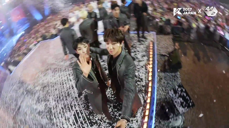 [170525] seventeen(세븐틴) @ m!countdown x kcon japan @ ending finale self camera