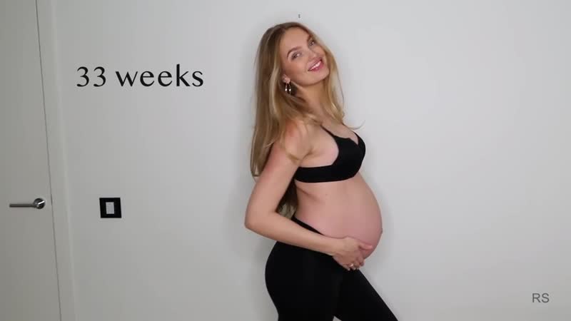 Pregnancy transformation (weekly progress) romee strijd