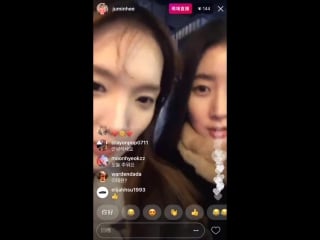 171123 minhee’s instagram live 01 feat gayoung with chat raw upload version