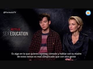 Sex education gillian anderson y asa butterfield hablan del expediente x del