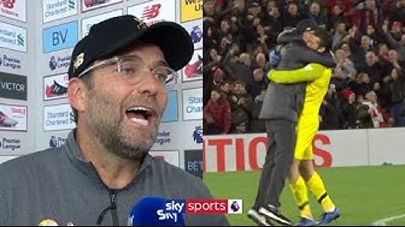 Jurgen klopp apologises for his celebration and reacts to bizarre late winner! | liverpool v everton