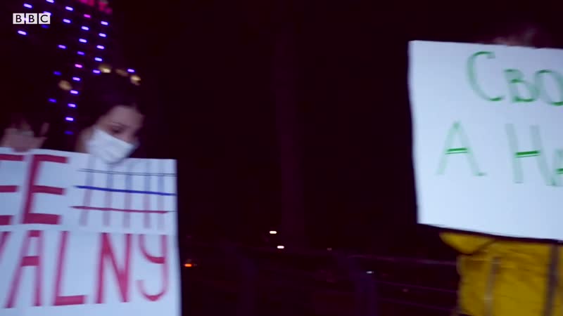 [bbc news русская служба] протесты русскоязычных в израиле в поддержку навального