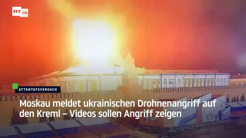 Drohnenangriff auf den kreml peskow spricht von "geplantem terroranschlag"