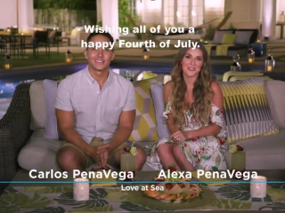 Our summernights hosts @alexavega and @thecarlospena are here to wish everyone a happy 4thofjuly!!! how are you celebrating toda