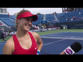 Interview genie bouchard #r1 connecticut open #ctopentennis