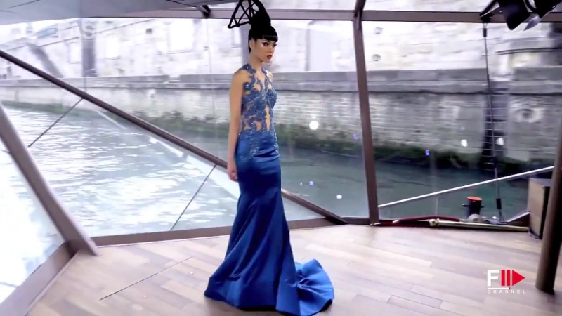 River porn video – Jessica minh anh autumn fashion show 2015 on seine river, paris designer gulnur gunes by fc