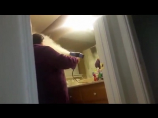 Man pranks wife with talcum powder hairdryer, goes horribly wrong