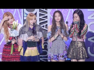 170222 블랙핑크 (blackpink) 음원부문 11월,12월빅뱅 리사,제니수상소감 [전체] 직캠 fancam (2016 가온차트어워드) by mera