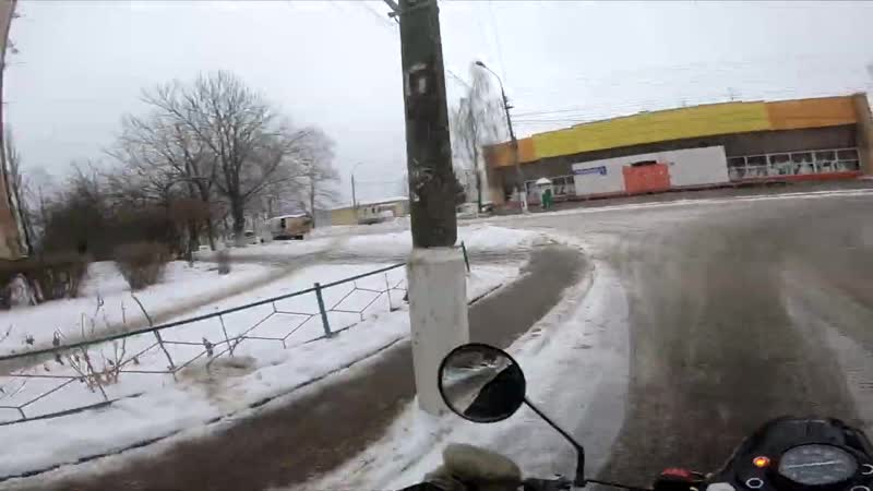 [андрей скутерец] мотоцикл урал против электро трайка зимой
