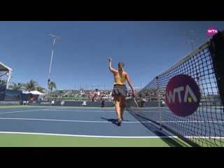 Comeback complete! @sabalenkaa is through to the @mubadalasvc semifinals! defeats suarez navarro 3 6, 6 2, 6 4