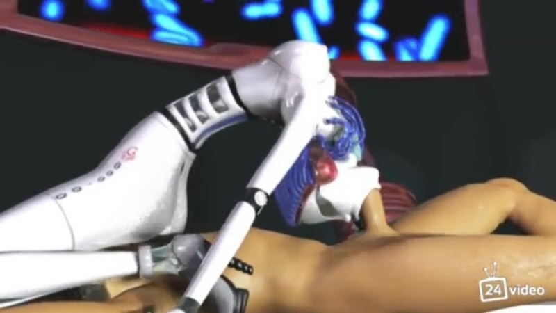 Робот Бендер раздолбал Эми Вонг своим шлангом и заполнил все ее тело спермой