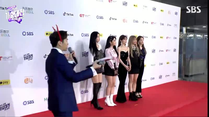 181225 sbs 가요대전 레드카펫 레드벨벳