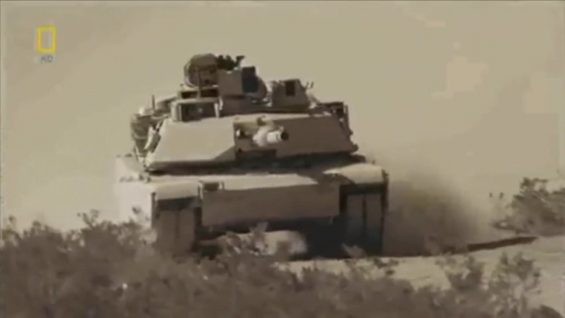 M1a2 abrams in action