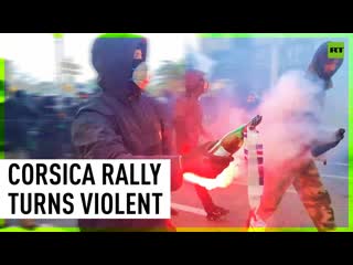At least 15 injured in nationalist rally on corsica