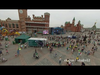 Фестиваль фейерверков 08 08 14 г йошкар ола (с вертолета)