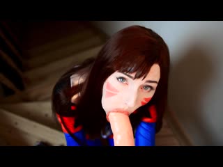 Mykinkydope dva blowjob (costume, pov, cum in mouth, overwatch)