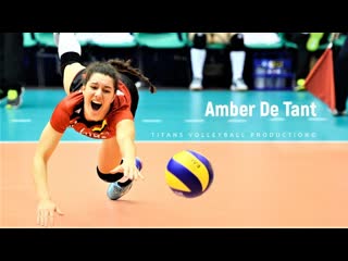 Amber de tant amazing belgium libero crazy volleyball actions digs saves