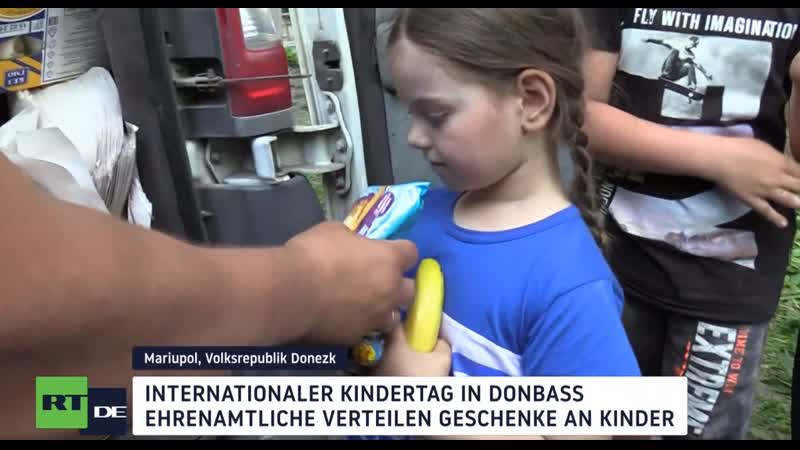 Kindertag in der volksrepublik donezk