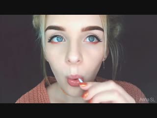 [arina sl] асмр пробуем чупа чупс 🍭/ asmr lollipop licking / chupa chups