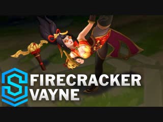 Firecracker vayne skin spotlight pre release league of legends