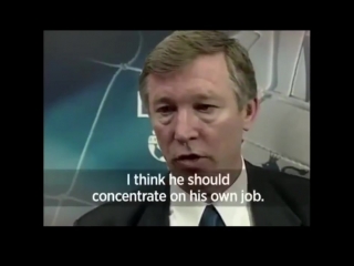 The very first spat between sir alex ferguson and arsene wenger in april 1997