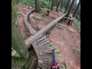 Geoff gulevich ebike out on a skinny trail #1
