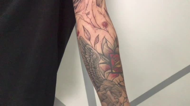 Saint skin tattoo скульптурный рукав скетч