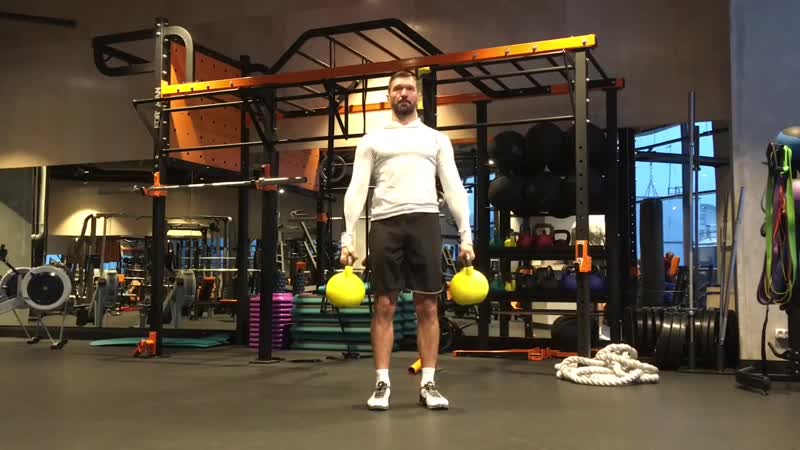 Становая тяга гири