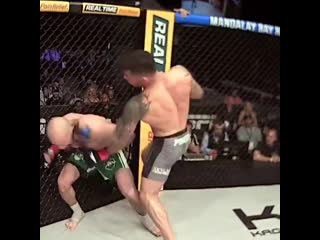 👀 ref cam of @danielpitpineda’s vicious 29 second ko! #pflplayoffs