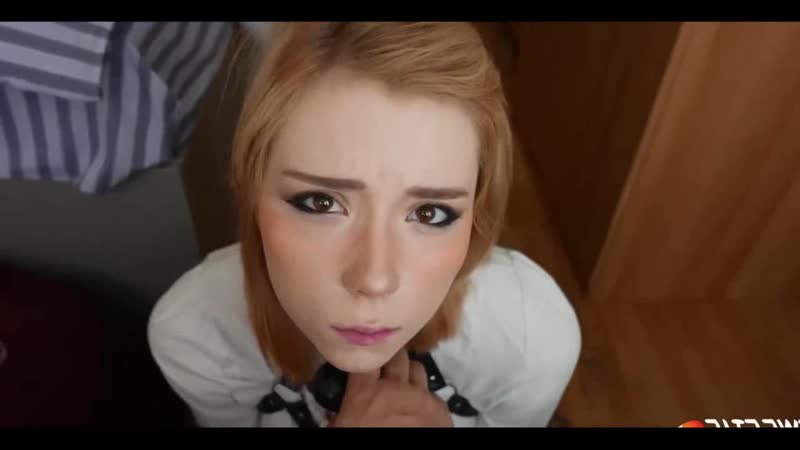 Cute student tied hands hard facefuck and cum on face closeup sweetie fox