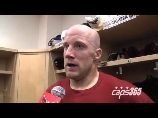 Caps postgame locker room