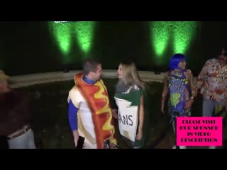 Cassandra jean and stephen amell arrive at the 2019 casamigos halloween party in beverly hills