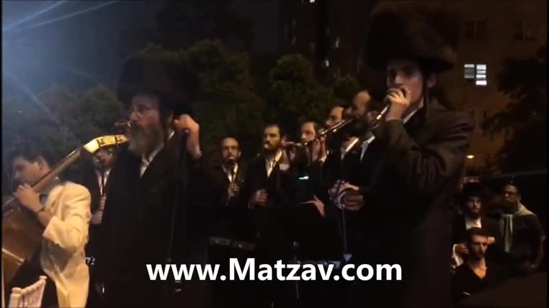 Motty steinmetz and isaac honig at the spira scharf wedding