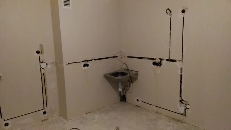 Перенос розеток на кухне